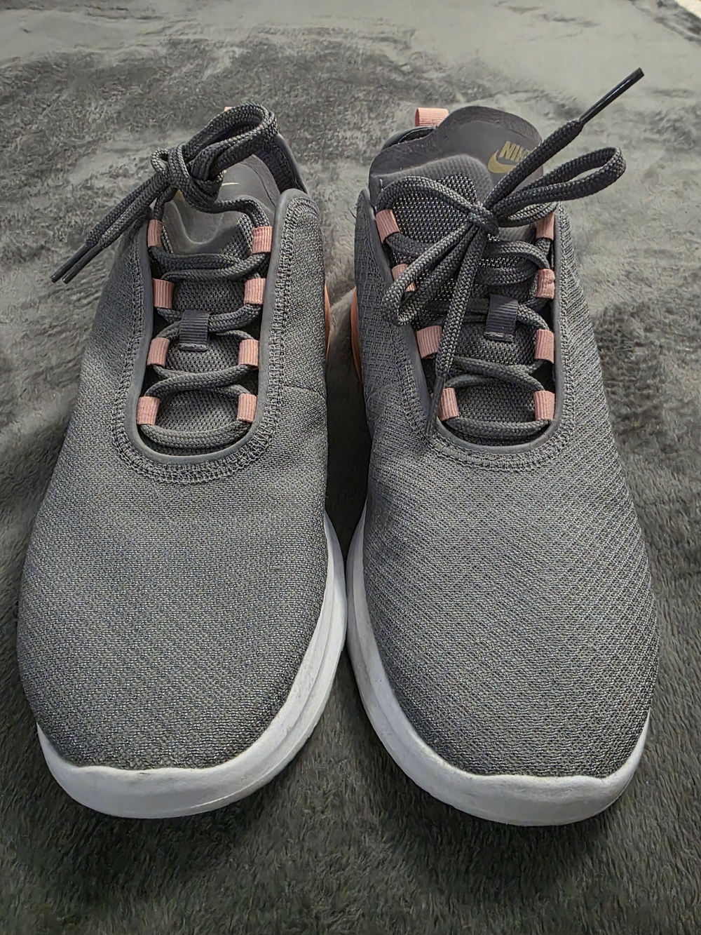 Nike Women’s Gray & Pink Air Max-Style Running Sneakers - Picture 2 of 6